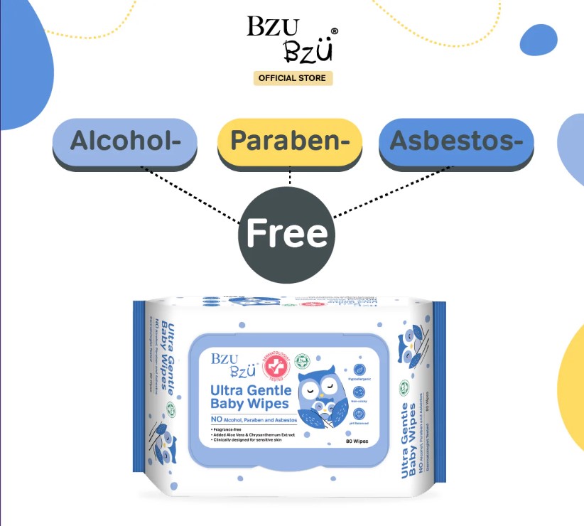 Bzu Bzu (Carton Deal Value Pack) Ultra Gentle Baby Wipes 80sx2x12pack